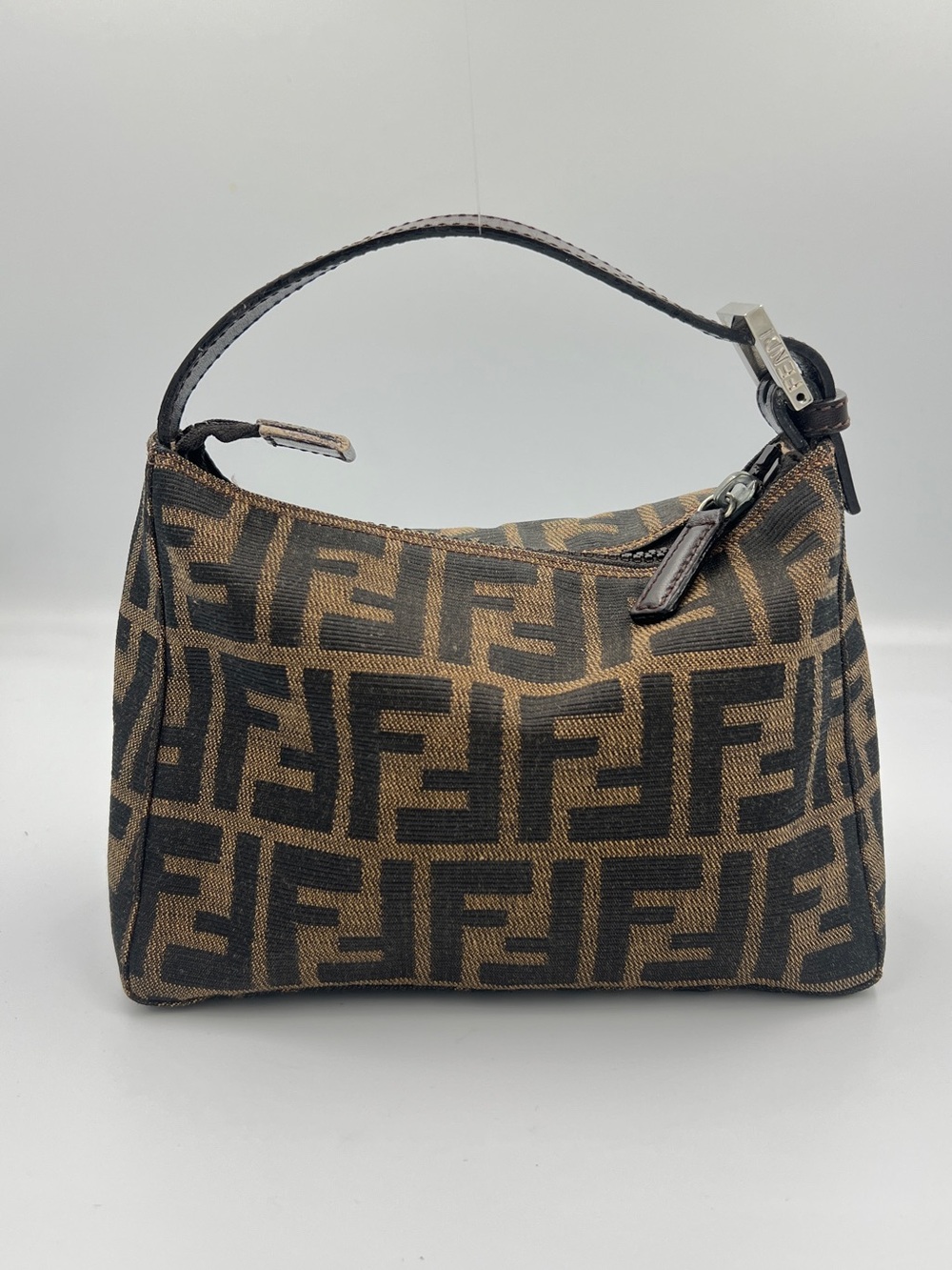 Fendi Brown & Black Zucca Toiletry Pouch